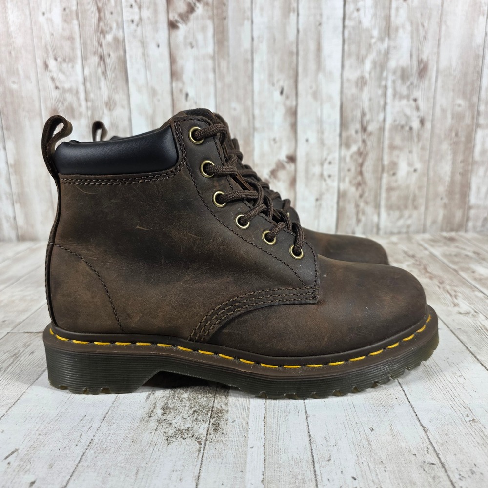Dr. Martens 939 Ben Boot Gaucho Crazy Horse Brown Leather‎ Ankle Boots Womens 6